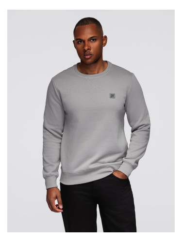 Ombre Men's classic round neck sweatshirt - grey