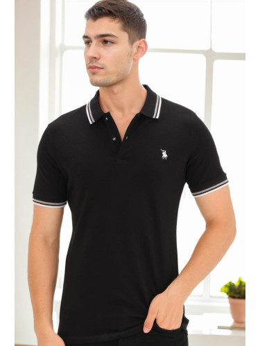 T9594 DEWBERRY MEN'S T-SHIRT-BLACK