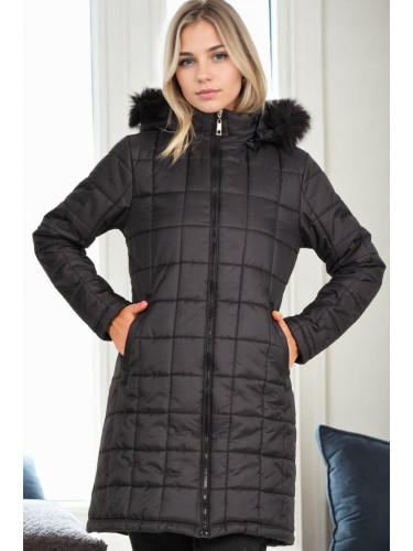 Z9653 DEWBERRY WOMEN'S COAT-BLACK