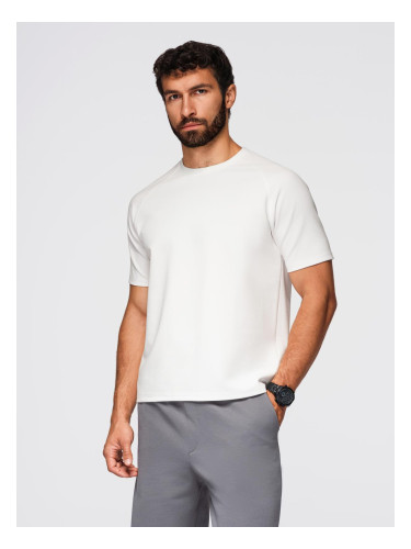 Ombre Men's COMFORT FIT T-shirt with raglan sleeves - off-white