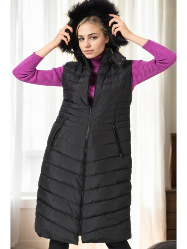 Z9752 DEWBERRY WOMEN'S VEST-BLACK