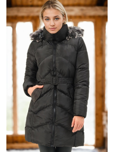 Z9768 DEWBERRY WOMEN'S COAT-BLACK