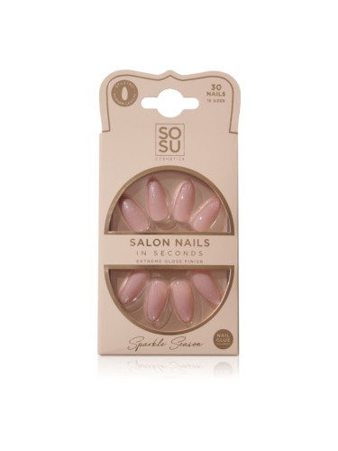 SOSU Cosmetics Salon Nails Изкуствени нокти цвят Sparkle Season 30 бр.