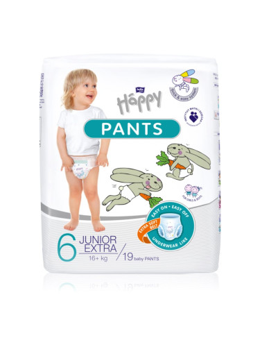 Bella Baby Happy Pants Size 6 Junior Extra еднократни пелени гащички 16kg+ 19 бр.
