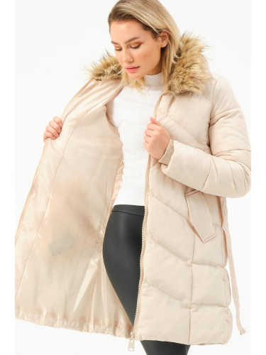 Z9767 DEWBERRY WOMEN'S COAT-STONE