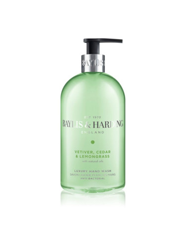 Baylis & Harding Vetiver, Cedar & Lemongrass Anti-Bacterial течен сапун за ръце 500 мл.