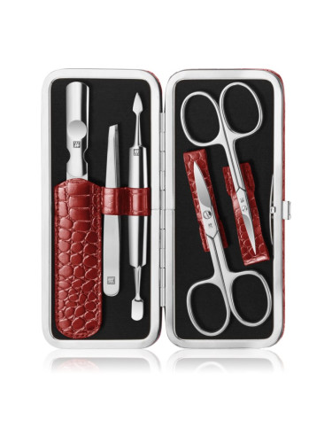 Zwilling Classic Inox комплект за маникюр Red