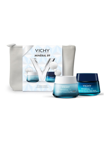 Vichy Minéral 89 Day & Night Cream коледен подаръчен комплект за хидратиране и изпъване на кожата