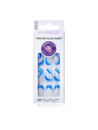 KISS imPRESS The No Glue Mani Medium Изкуствени нокти Mesmerize 30 бр.