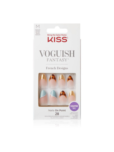 KISS Voguish Fantasy Magnifique Изкуствени нокти медиум Charmante 28 бр.