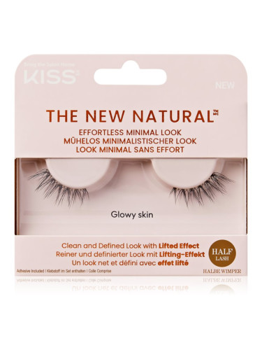 KISS The New Natural Effortless Minimal Look изкуствени мигли Glowy Skin 2 бр.