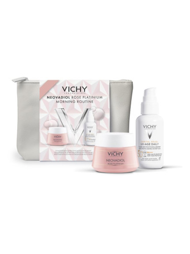 Vichy Neovadiol Rose Platinium Morning Routine коледен подаръчен комплект за укрепване на кожната бариера