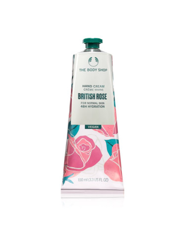 The Body Shop British Rose Hand Cream хидратиращ крем за ръце 100 мл.