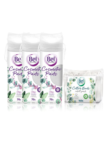 Bel Face & Body Cosmetic Pads + Cotton Buds изгодна опаковка