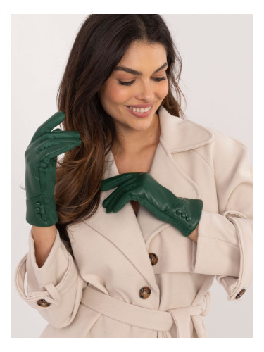 Dark Green Elegant Women's Gloves