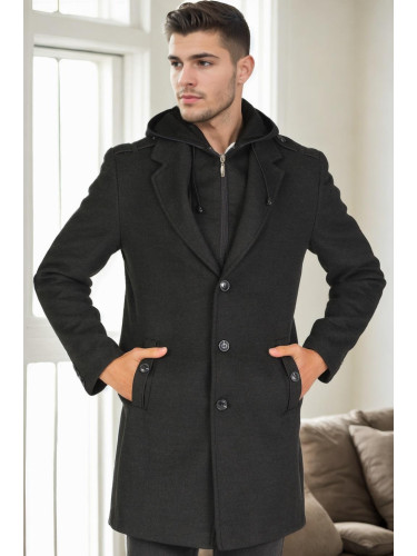 PLT9406 DEWBERRY MEN'S COAT-ANTHRACITE