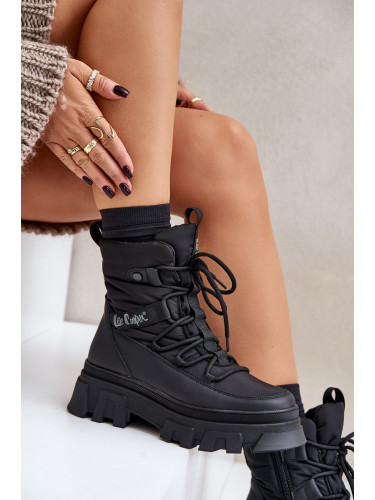 Women's Zip Snow Boots Lee Cooper LCJ-24-47-3144 Black