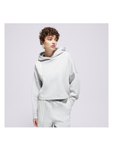 Adidas Суитчър С Качулка 3 Stripes Hoody дамски Дрехи Суичъри JW3596 Сив