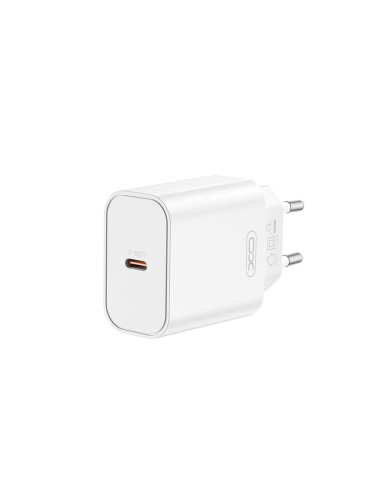 Зарядно устройство адаптер 20W USB-C, XO CE32 PD, 220V Fast charging, Бял