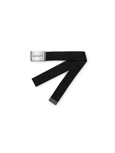Carhartt WIP Clip Belt Chrome - Black Unisex - Колан Carhartt WIP - Черен - I019176_89_XX-One-size - Size: One size