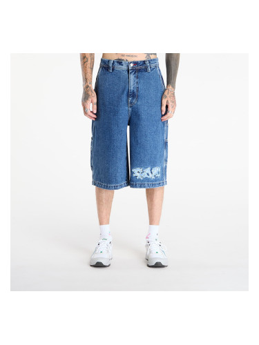 Къси панталони RIPNDIP Ace Ultra Wide Leg Shorts Medium Wash S