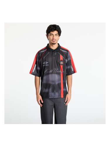 Тениска Umbro 01 03 Polo Black/ Red L