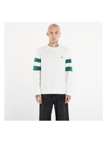 Суитшърт FRED PERRY Peached Tipped Sleeve Sweatshirt Snow White L