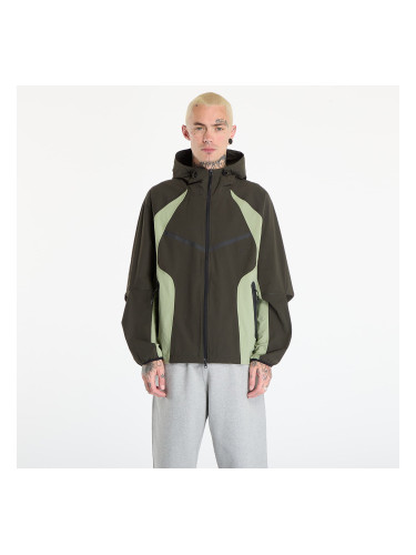 Яке Nike Tech Men's Dri-FIT Woven Color-Block Windrunner Loose Jacket Sequoia/ Oil Green/ Black L