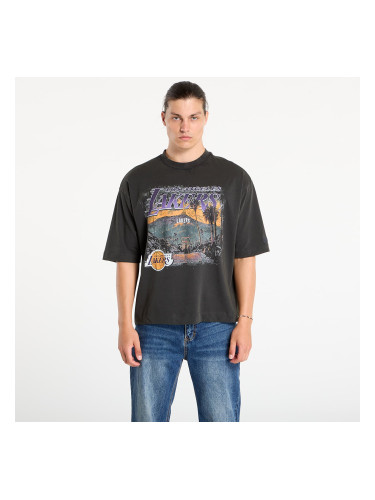 Тениска New Era NBA Washed Graphic Los Angeles Lakers T-Shirt UNISEX Heather Gray L