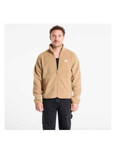 Суитшърт adidas Trefoil Essentials Teddy Fleece Cardboard XL