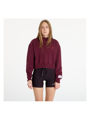 Суитшърт Bandit Cotton Fleece Women's Cropped Crewneck Fig XS