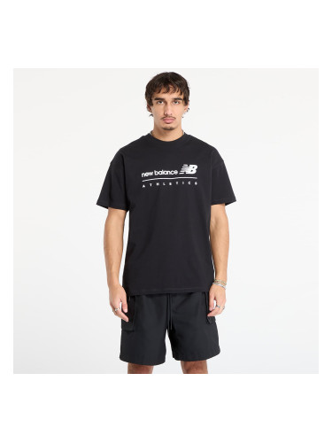 Тениска New Balance Linear Graphic T-Shirt Black M
