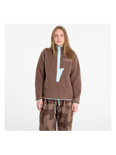 Суитшърт adidas Terrex Xploric High Pile Fleece Pullover Sweatshirt Earth Strata/ Aurora Ivy M