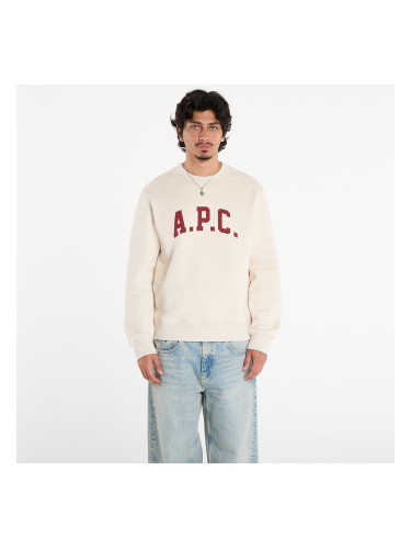 Суитшърт A.P.C. Sweat Harris - Gots Ecru Chine L