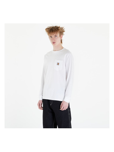 Тениска Carhartt WIP Long Sleeve Pocket T-Shirt UNISEX White L