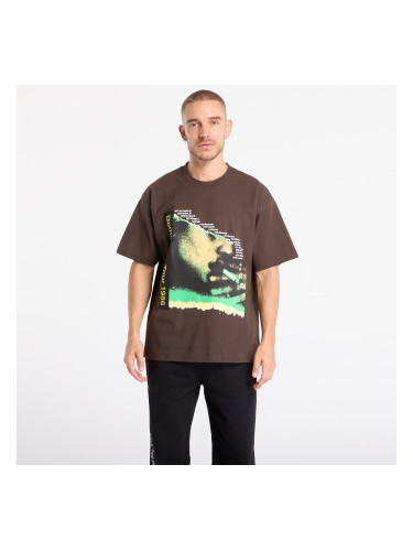 Тениска PLEASURES Domination T-Shirt Brown L