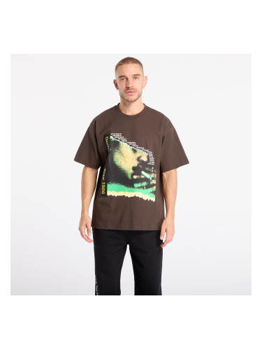 Тениска PLEASURES Domination T-Shirt Brown S