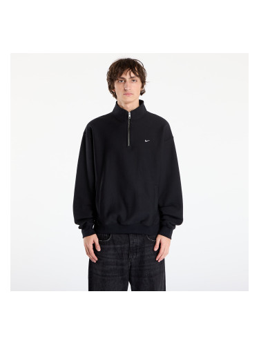 Суитшърт Nike Solo Swoosh Men's Fleece Quarter-Zip Top Black/ White M