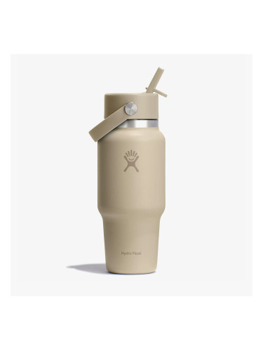 Hydro Flask 709ml Wide Flex Straw Travel Bottle Coconut Universal