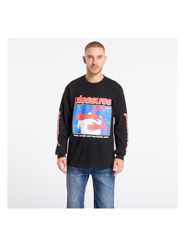 Тениска PLEASURES Embrace Long Sleeve Pigment Black S