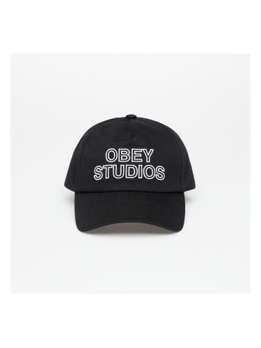 Шапка OBEY Studios 5 Panel Strapback Black Universal