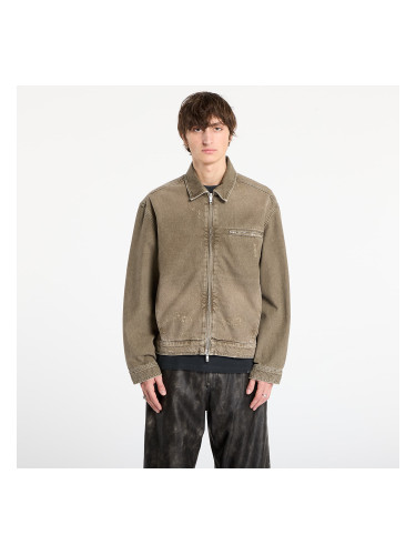 Яке REPRESENT Collared Denim Jacket Washed Olive XL