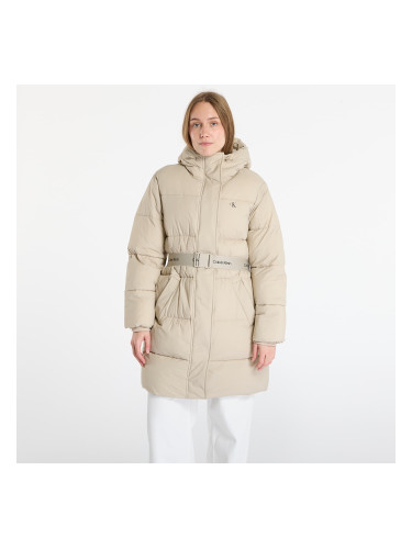 Яке Calvin Klein Jeans Belted Midweight Coat Brown L