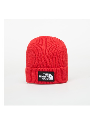 Шапка The North Face Logo Box Cuffed Beanie TNF Red Universal
