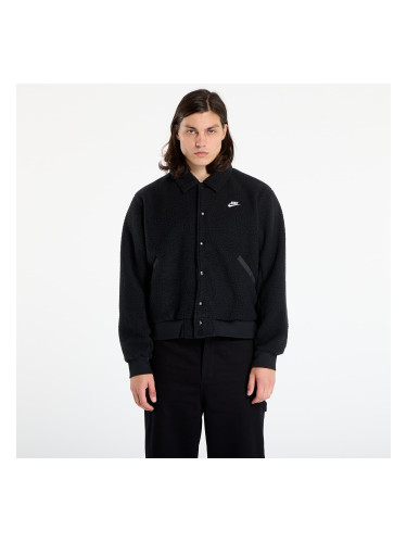 Яке Nike Sportswear Club Men's High-Pile Fleece Coaches Jacket Black/ White L