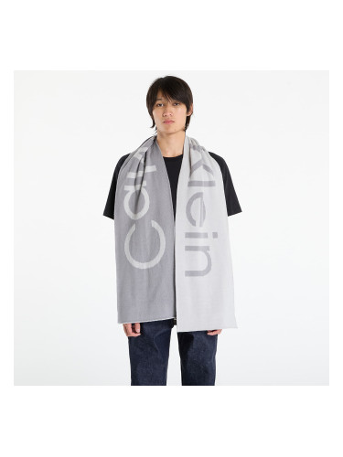 Шал Calvin Klein Bold Logo 2-Tone Wool Scarf Grey Universal