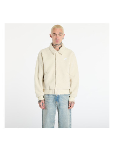 Яке Nike Sportswear Club Men's High-Pile Fleece Coaches Jacket Lt Khaki/ White S