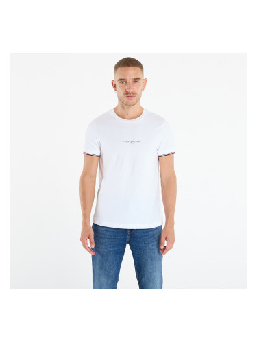 Тениска Tommy Hilfiger Slim Jersey Tipped T-Shirt White M