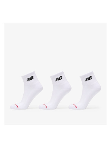 New Balance Everyday Ankle Socks 3-Pack White XL