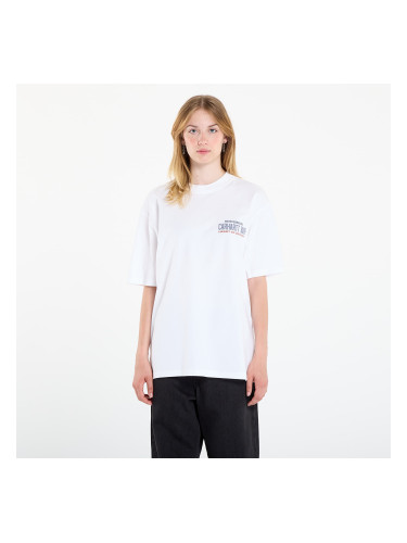 Тениска Carhartt WIP S/S Arcan T-Shirt White Heavy Stone Wash S